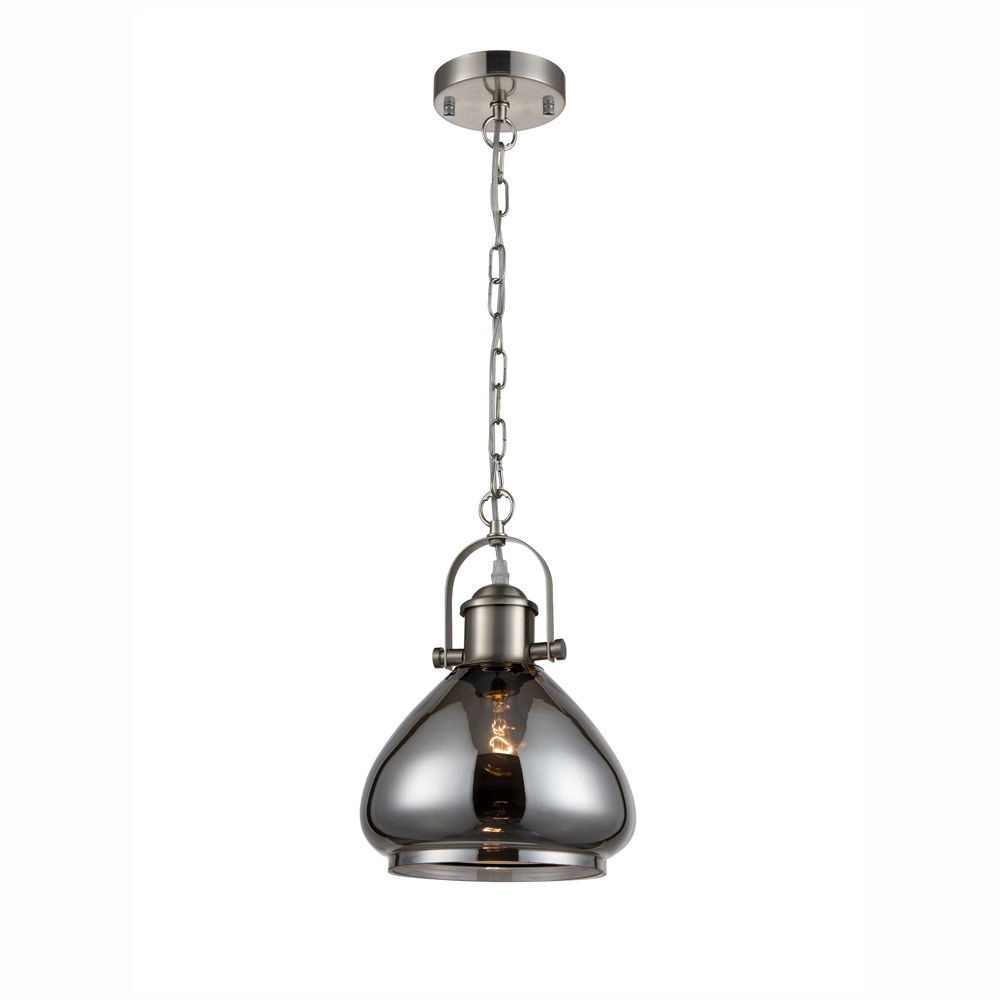 Franco Campana Smoked Large Glass Pendant