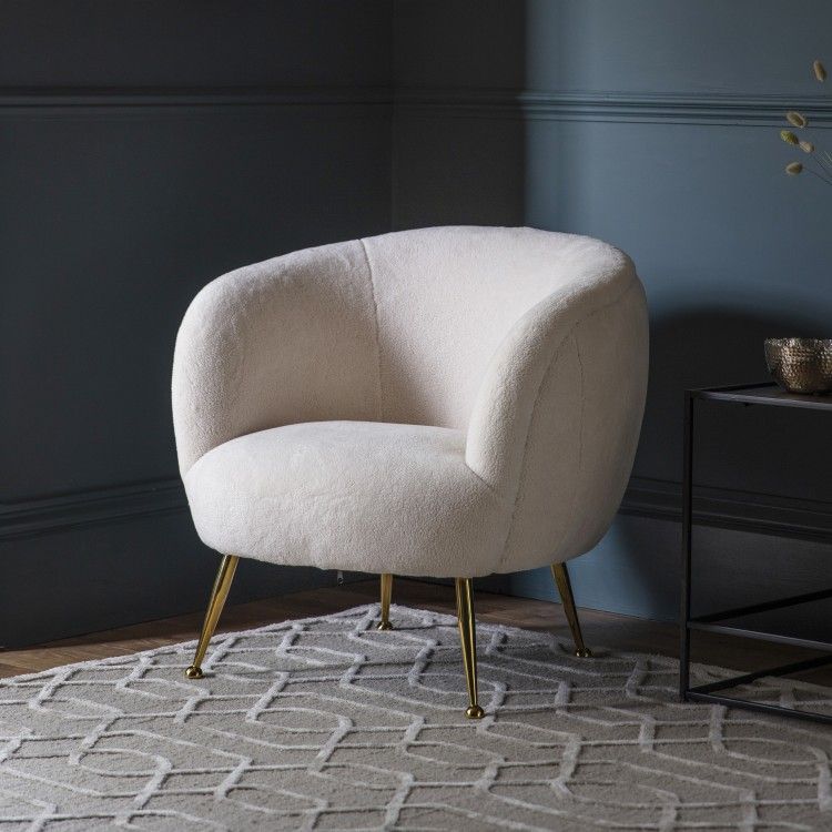 Tavolo Tub Chair Faux Sheepskin Arm Chair