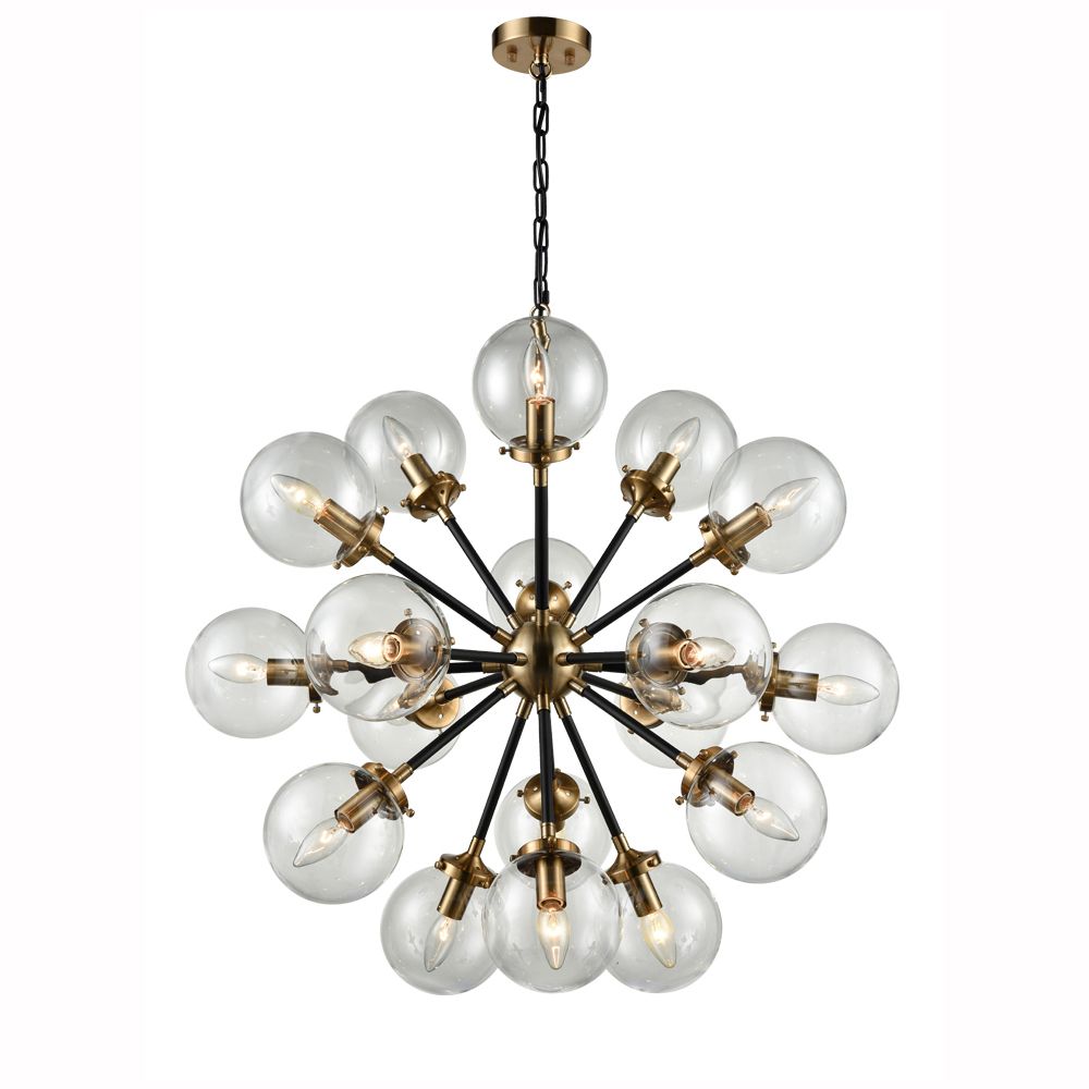 Franco Solaris 18lt Matt Black and Gold Pendant