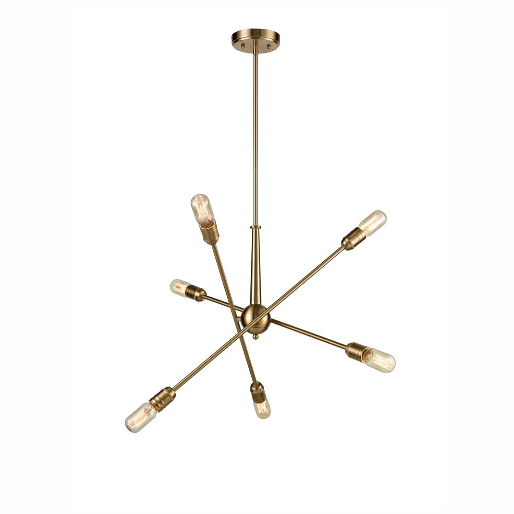 Franco Angolo 6lt Matt Gold Pendant