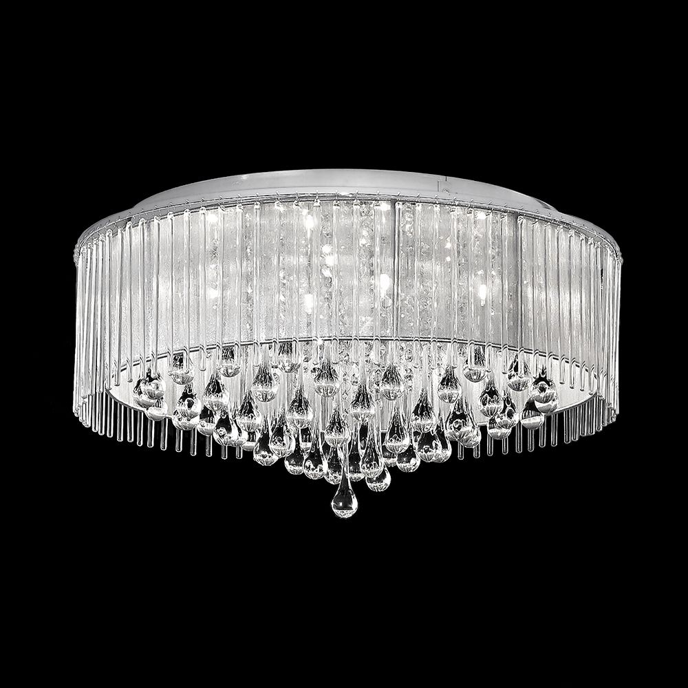 Franco Cristallo Large Flush Light