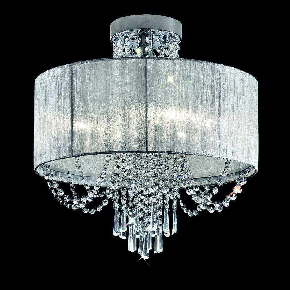 Franco Cristallo Paralume Flush Ceiling Light
