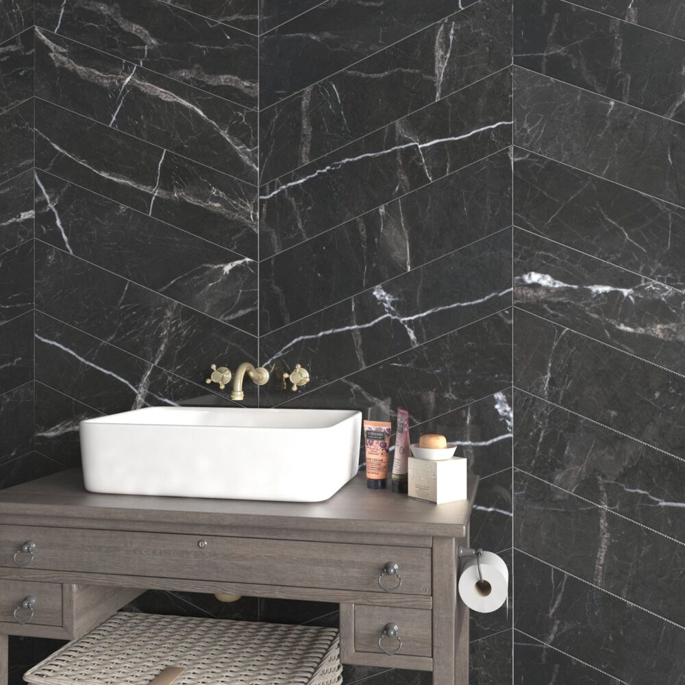 St Laurent Chevron Polished Marble