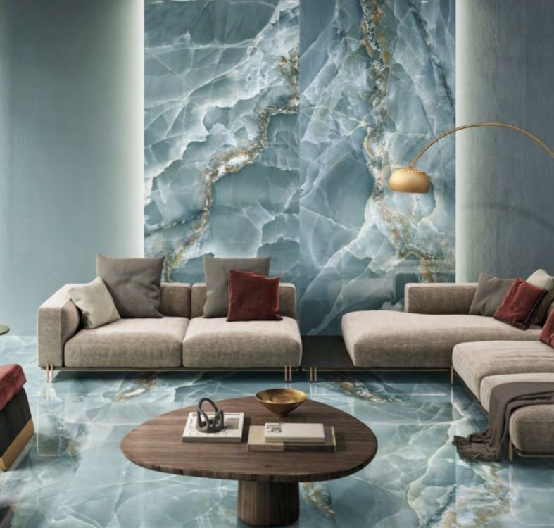 La Supra Onyx Green Polished Tiles
