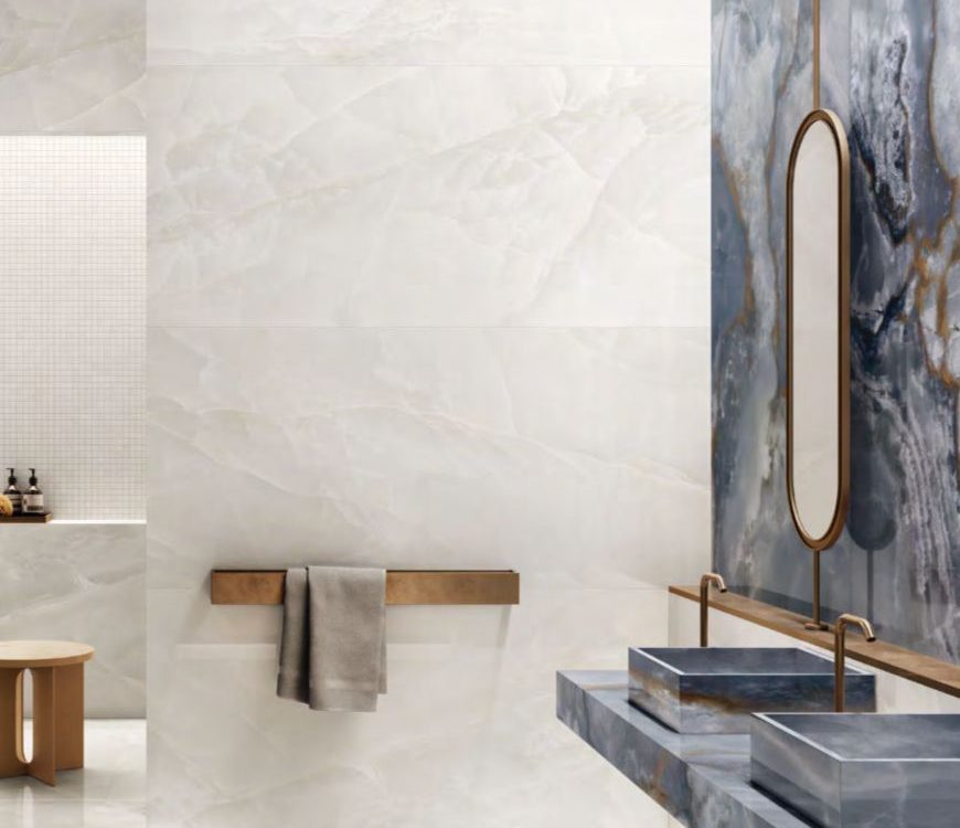 La Supra Onyx Ivory Polished Tiles