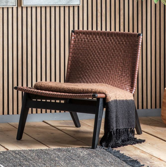 Sevilla Brown Leather Lounge Chair