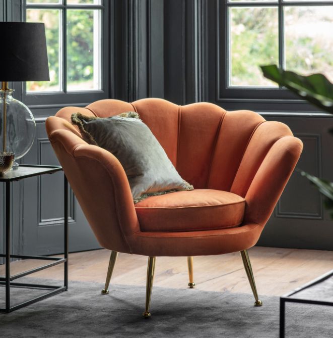Rivalli Rusty Orange Armchair