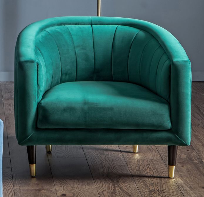 Sirrano Mallard Velvet Armchair
