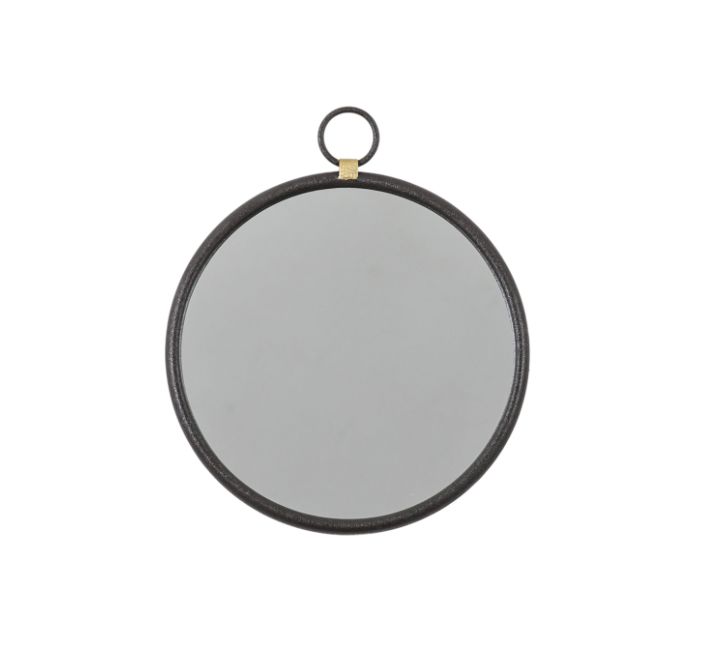 Porthole Black Small Mirror