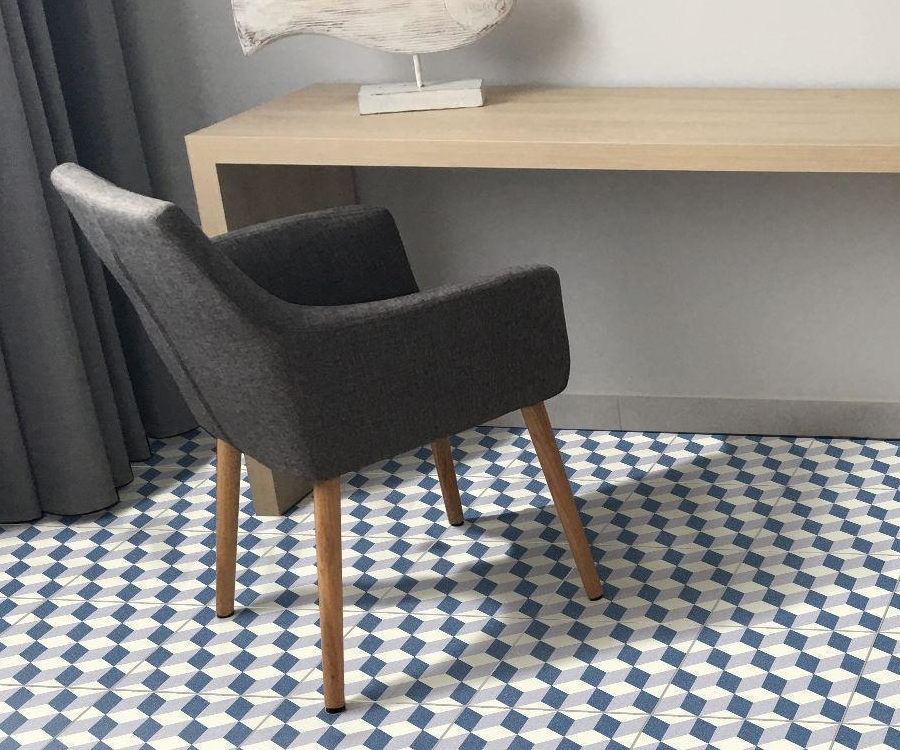 Riviera Cannes Blue Tile