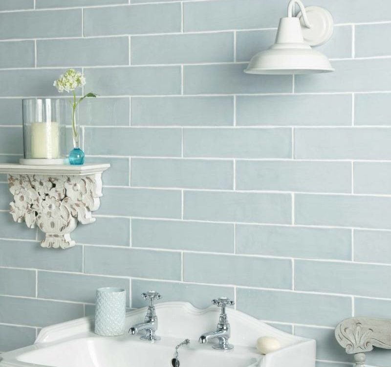 Handmade Duck Egg Ceramic Wall Tile