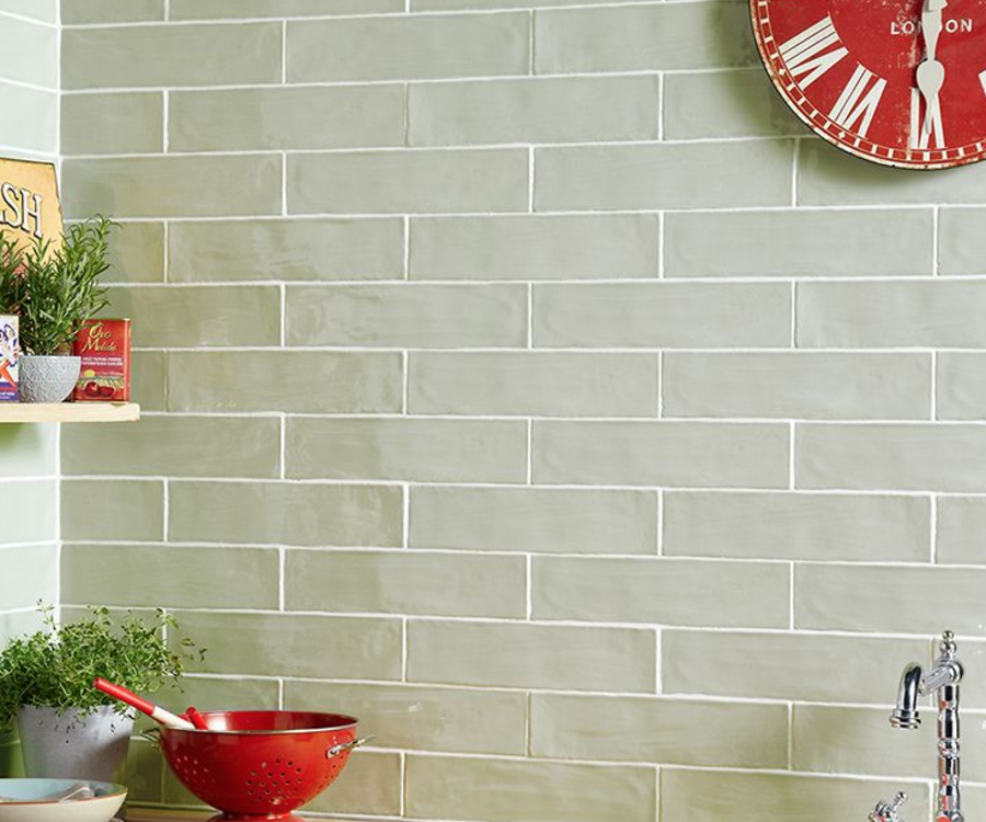 Handmade Sage Wall Tile