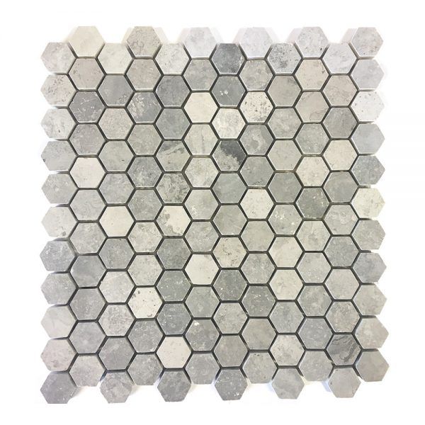Stone Small Hexagon Marble Mosaic Tile sold per m2