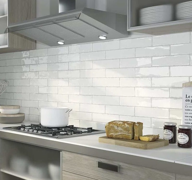Worn White Wall Tile