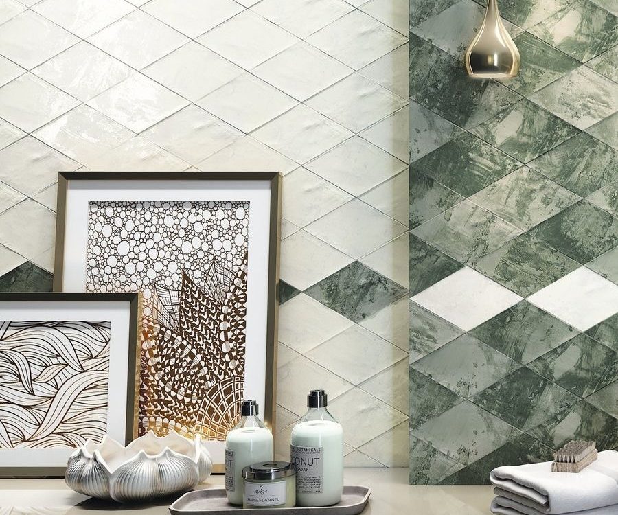 Savannah Diamond White Wall Tile