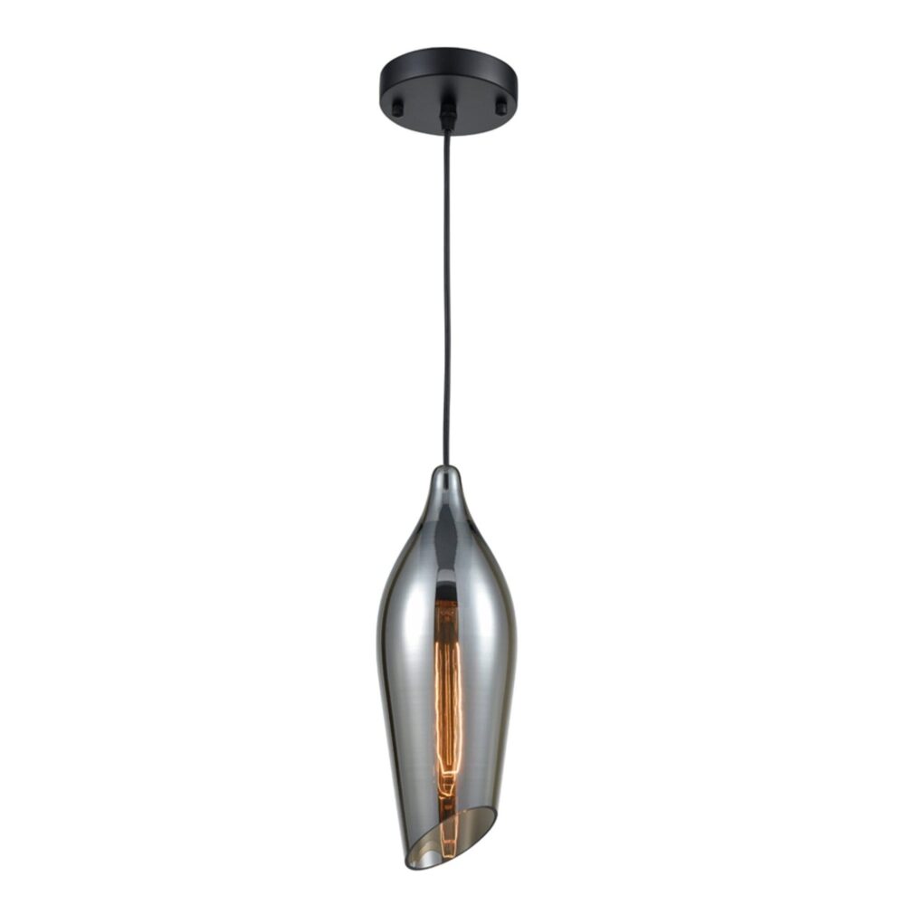 Franco Tulipano Small Smoked Glass Pendant