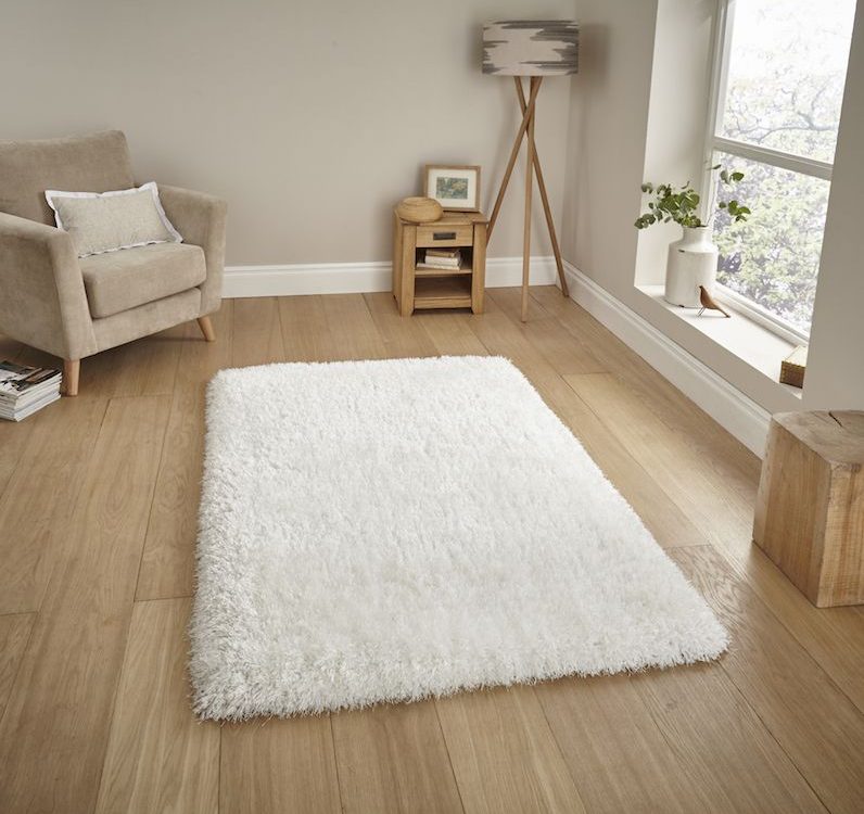 Montoyo Ivory Hand Tufted Shaggy Rug