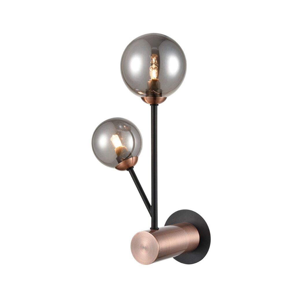 Franco Quarzo Fume 2lt Wall Light