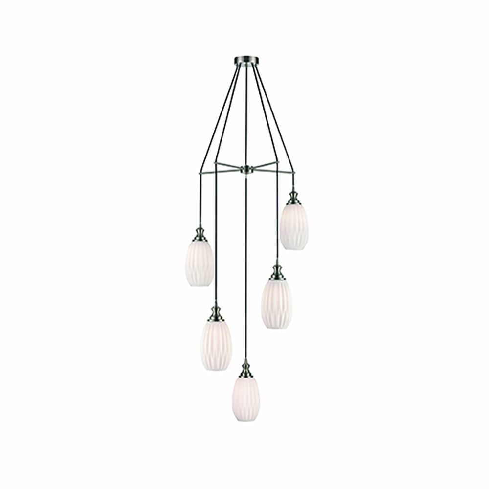 Franco Traforo 5lt Multi Opal Glass Pendant