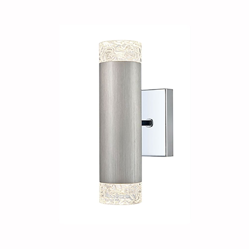 Franco Candela Satin Silver Double Wall Light
