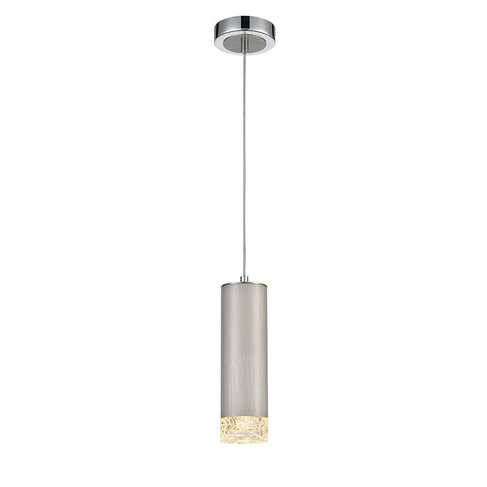 Franco Candela Satin Silver Pendant Light