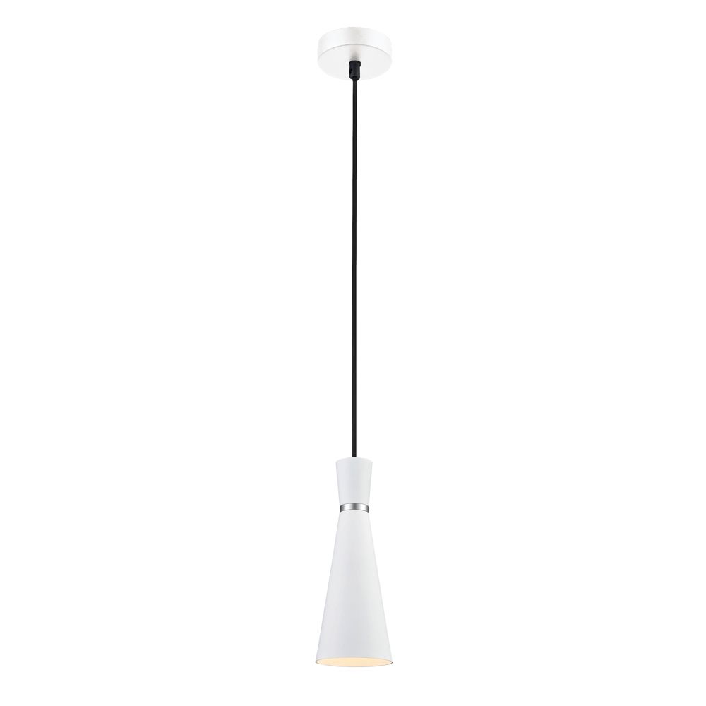 Franco Metallo 100 Satin White Pendant Light