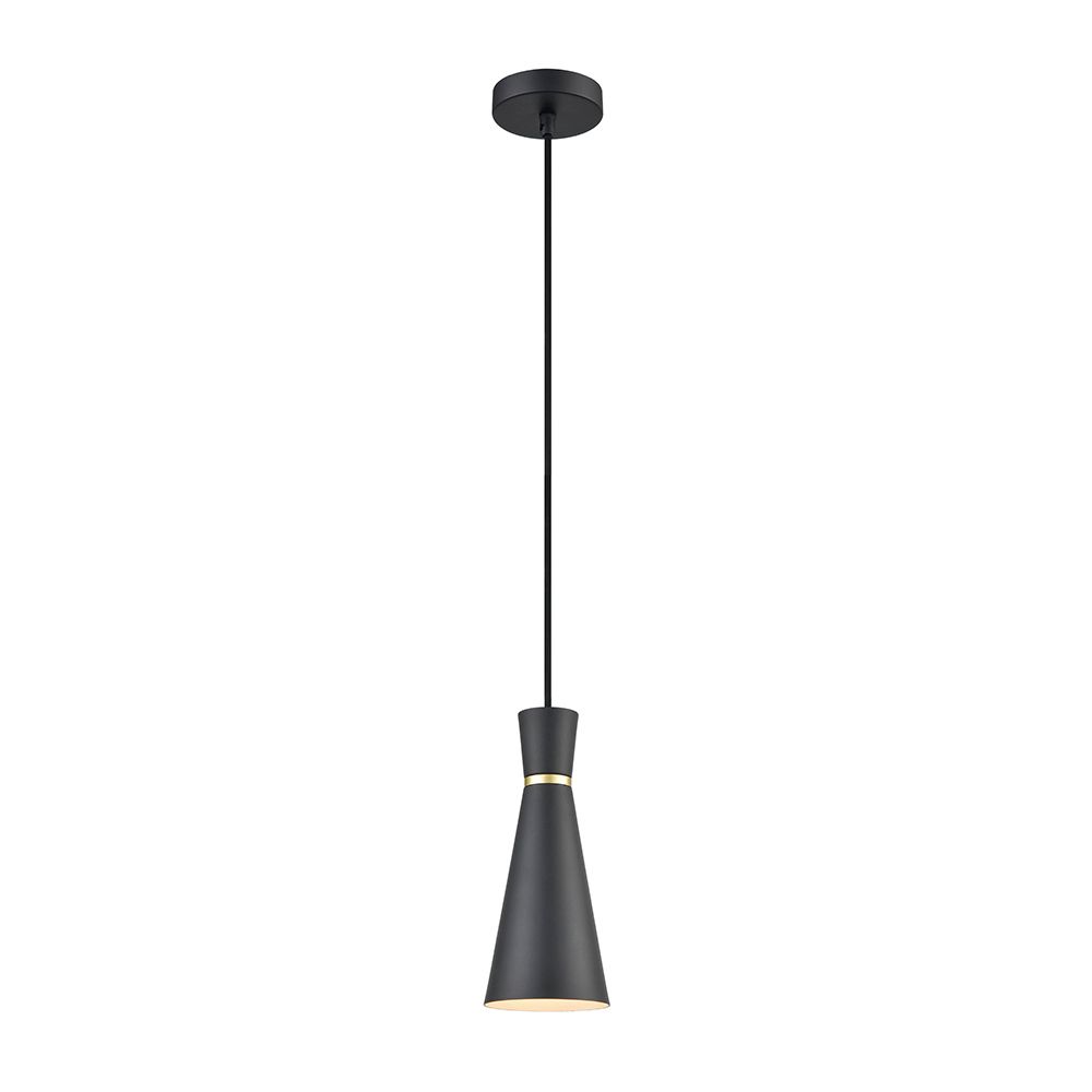 Franco Metallo 100 Satin Black Pendant Light
