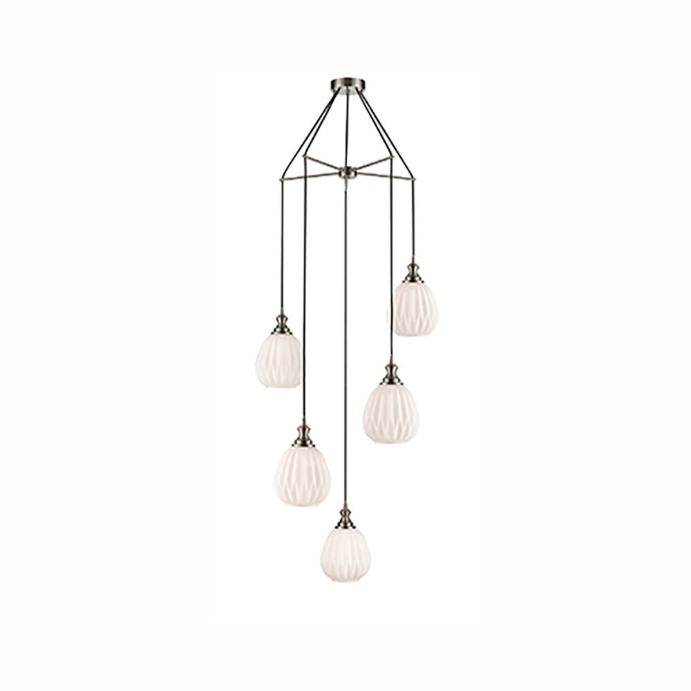 Franco Traforo 5lt Multi Small Opal Glass Pendant