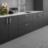 Space Grey Glazed Porcelain W&F 300x600mm